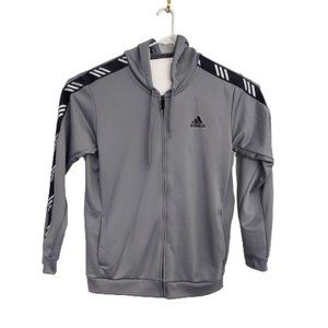 Adidas Basketball Club Zip-up Hoodie, Gray, XL